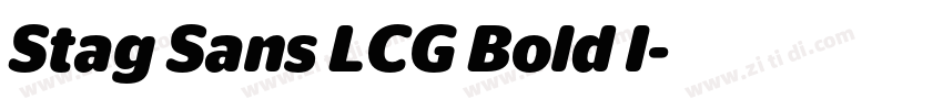 Stag Sans LCG Bold I字体转换 Stag Sans LCG Bold I字体转换